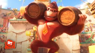 The Super Mario Bros Movie  Mario vs Donkey Kong Scene  Movieclips [upl. by Singleton]