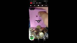 hungry funny face bank eating coins so satisfying bank viral trending [upl. by Paryavi]