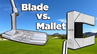 Scotty Cameron Newport 2 vs Phantom 55 Blade vs Mallet [upl. by Airotnahs]