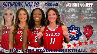 BNL LIVE 2 BNL Lady Stars vs Jeffersonville [upl. by Akkina]