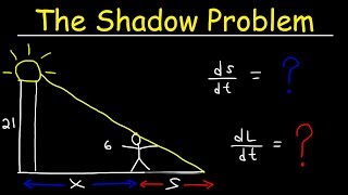 Related Rates  The Shadow Problem [upl. by Odrareg]