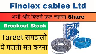 finolex Cables share latest news  finolex Cables breakout stock  finolex cables target [upl. by Hjerpe292]