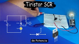 ¿Qué es un tiristor SCR   Cómo funciona un SCR  Electrónica de Potencia [upl. by Browne172]