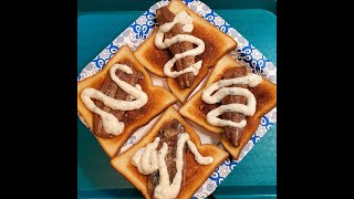 eat Kipper Snacks with Tartar Sauce on Toast Bread [upl. by Maddalena732]