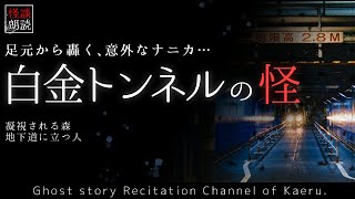 【怪談朗読299】 白金トンネルの怪、他2本 【怖い話】 [upl. by Atilemrac]