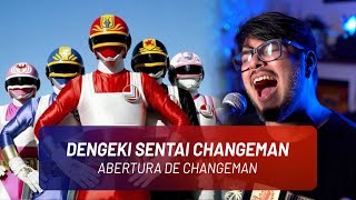 ESQUADRÃO RELÂMPAGO CHANGEMAN Dengeki Sentai Changeman 電撃戦隊チェンジマン  Abertura JB Vocal cover [upl. by Amethyst]