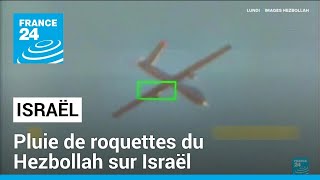 Israël sous une pluie de roquettes tirées du Liban après lélimination dun chef du Hezbollah [upl. by Justin]