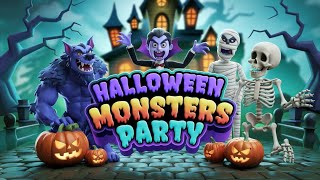 Halloween Monster Party For Kids With Steve and Maggie  Haunted Dollhouse  Tiny Tunes Animations [upl. by Akenna]