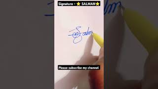 S letter signature style  Salman name signature style  letter s sign style [upl. by Hardie744]