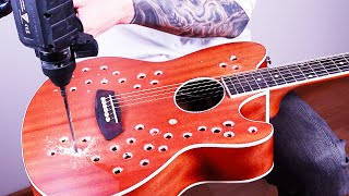 I drilled holes in my guitar and it sounds UNREAL [upl. by Dugan881]