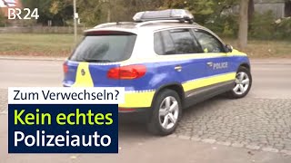 AutoTuner gestaltet sich ein quotPolizeiautoquot und fährt damit auch auf der Straße  Abendschau  BR24 [upl. by Aloek]