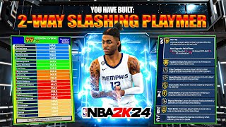 I BROKE NBA2K24 91 STEAL 92 BALL HANDLE 85 THREE POINTER 99 STAMINA  BEST DEMIGOD BUILD [upl. by Sacci]