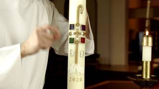 paschal candle blessing [upl. by Ahcirt]