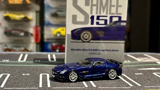 Unboxing Tarmac Works X Shmee150 Mercedes Benz SLS Black Series [upl. by Anilegnave]