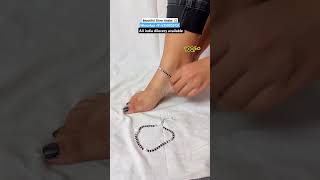 New Designer  Beautiful Silver Anklet 💥 with 55 discount on instant first order 💥 anklets yt [upl. by Notniv]