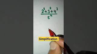 simplification maths reasoning mathematics simplification exponents basicmath ssc ytshorts [upl. by Rist579]