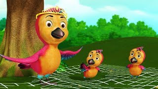 The Clever Birds Story  Bengali Cartoon Stories for Kids  Infobells [upl. by Reiko]