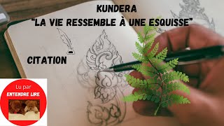 Milan KUNDERA  citation [upl. by Child249]