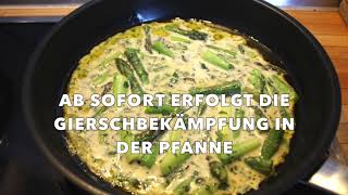 SpargelGierschFrittata  Wildkräuter in der Küche [upl. by Irmgard]