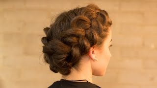 Double Dutch Braid Upstyle in Minutes [upl. by Cross926]