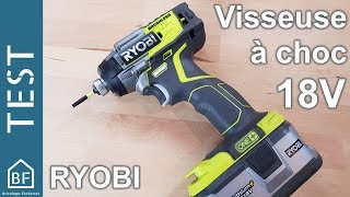 Test Outillage  Visseuse à choc 18V Ryobi R18IDBL [upl. by Nanci]