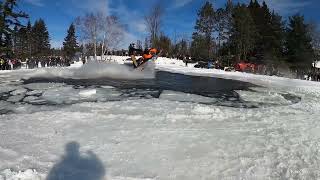 Pickerel Lake 2022 Sleds Skimming Water PT1 [upl. by Llehsar]