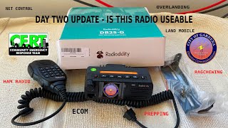 First Impression Day One with DAY TWO UPDATE  Radioddity DB25D DMR Mini Radio [upl. by Ahsyat]