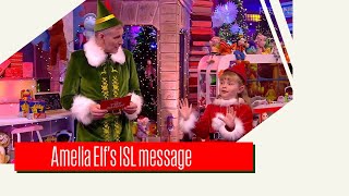 ISL  Amelia Elfs ISL message for Patrick  The Late Late Toy Show [upl. by Ahsia940]