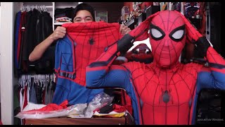 ¡COMPRÉ EL TRAJE DE SPIDERMAN DE MIS SUEÑOS  UNBOXING Traje de Spiderman Homecoming [upl. by Sydel734]