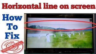 LED LCD TV HORIZONTAL LINE PROBLEM REPAIR [upl. by Swor]