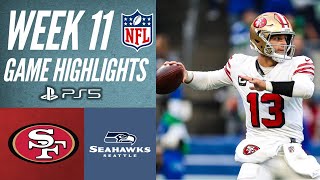 San Francisco 49ers vs Seattle Seahawks Game Highlights  NFL Week 11 Full Highlights [upl. by Arny]