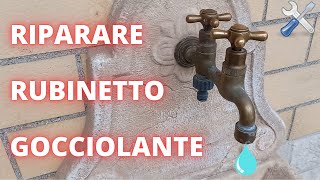 Rubinetto perde acqua come ripararlo [upl. by Aihsena]