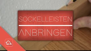 Sockelleisten anbringen  nageln  Heimwerker SPEZIAL [upl. by Halik]