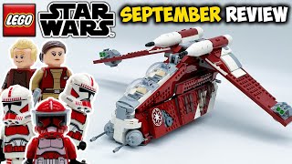 Coruscant Guard Gunship Review LEGO Star Wars Set 75354 [upl. by Ynnej]