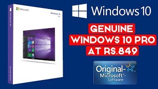 Buy Windows 10 Pro Genuine at Rs849  Lifetime Activation Key [upl. by Er]