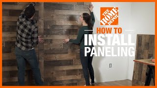 How to Install Paneling  Wall Ideas amp Projects  The Home Depot [upl. by Yard]