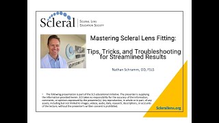 Mastering Scleral Lens Fitting Tips Tricks and Troubleshooting for Streamlined Results [upl. by Snowber]