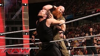 The Shield vs The Wyatt Family Raw May 5 2014 [upl. by Ymrej]