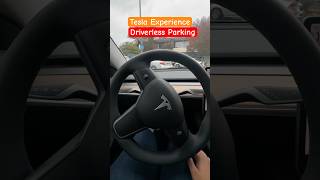 Tesla Auto Driverless Parking tesla teslamodel3 autopilot teslamodely artificialintelligence [upl. by Rogers176]