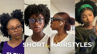 2024 Hairstyles to do on SHORT natural 4C hair [upl. by Netram]