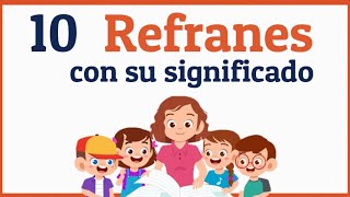 Ejemplos de refranes con su significado [upl. by Alison232]