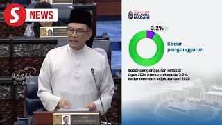 Budget 2025 Malaysias GDP growth is projected to be between 45 to 55 next year [upl. by Htilil]