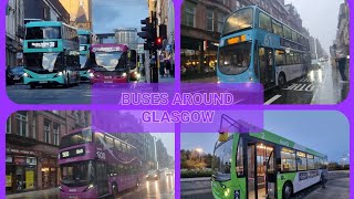 Buses around Glasgow Mega compolation [upl. by Wall]