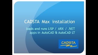 Tutorial  Load LISP ARX amp NET apps in AutoCAD amp AutoCAD LT with CADSTA Max [upl. by Annahsar359]