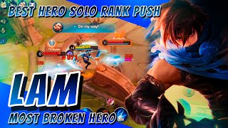 Best Hero For Solo Rank Pushing  Tanky Lam Is Absolutely Busted  Build Explained  Honor of Kings [upl. by Oneida]