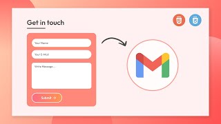 How To Create Working Contact Form Using HTML amp CSS  Receive Contact Form Data on Email [upl. by Theresita741]