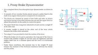 Lecture1 Dynamometers and Breaking Power Prony Brake Dynamometer [upl. by Tomas781]