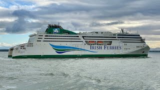 MV WB Yeats Arrives at Holyhead 15124 2 [upl. by Hsekar]