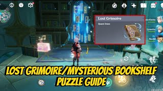 Lost Grimoire  Mysterious Bookshelf Puzzle Guide Genshin Impact [upl. by Ocsisnarf]