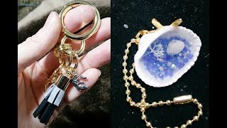 【DIY】100均グッズを使ったキーホルダーの作り方アイデア５選♡～Ideas for making key holders [upl. by Eicyaj]